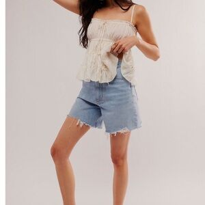 Agolde Stella Light Blue Denim Jean Shorts